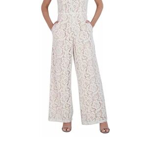 Elegant Lace Jumpsuit in Cream